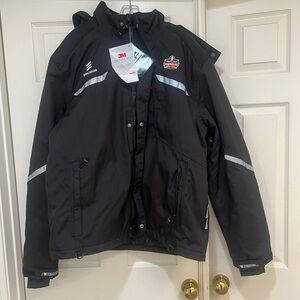 N-Ferno 4XL Winter Work‎ Jacket  Heavy-Duty 500D Nylon Shell Ericsson Embroidery